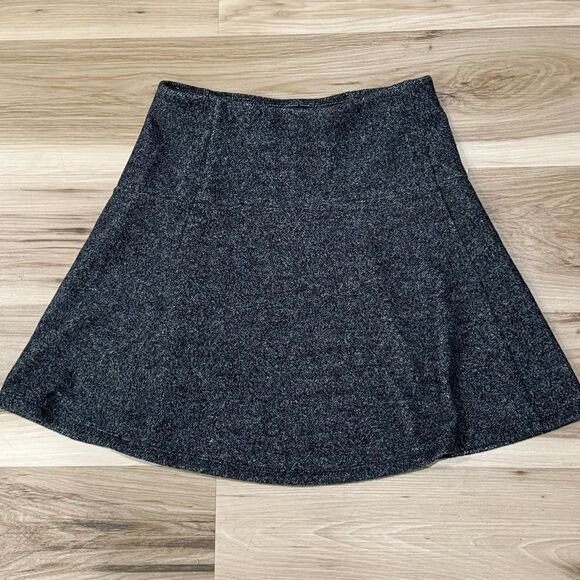 Loft Charcoal Gray Fleece Mini Skirt Women’s XS - Picture 1 of 3